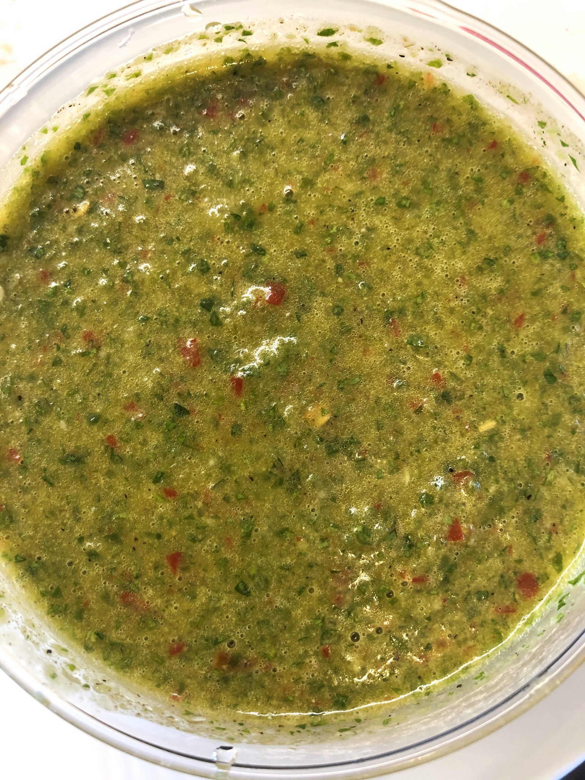 green Yemenite spicy schug sauce